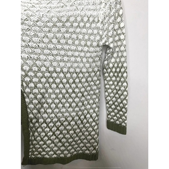 Time And Tru Flyaway Cardigan Sweater Open Front Chunky Knit Olive Green… - Picture 9 of 14